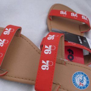 NWT - Philadelphia 76ers Double Strap Sandals - Small (5/6)